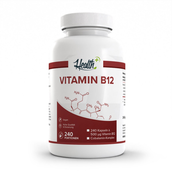 HEALTH+ VITAMIN B12, 120 Kapseln